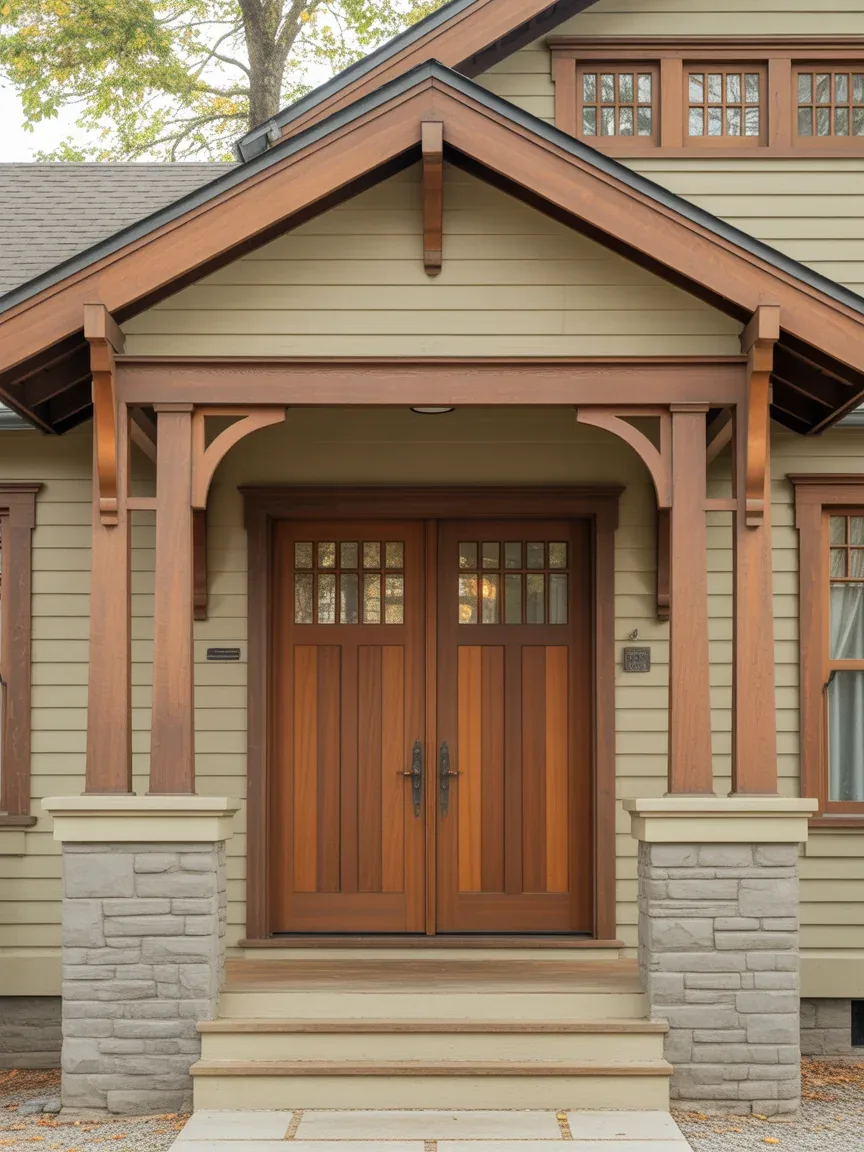 14. Craftsman Style Double Doors 14. Craftsman Style Double Doors
