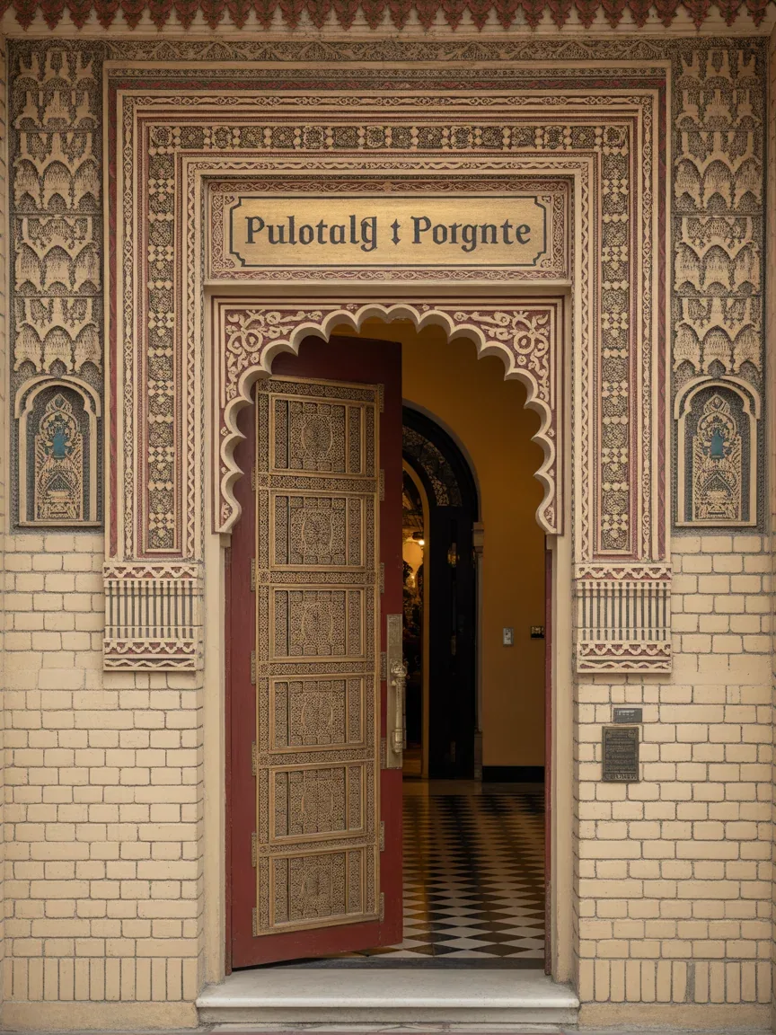 21. Cultural Motif-Inspired Decorative Name Plate 21. Cultural Motif-Inspired Decorative Name Plate