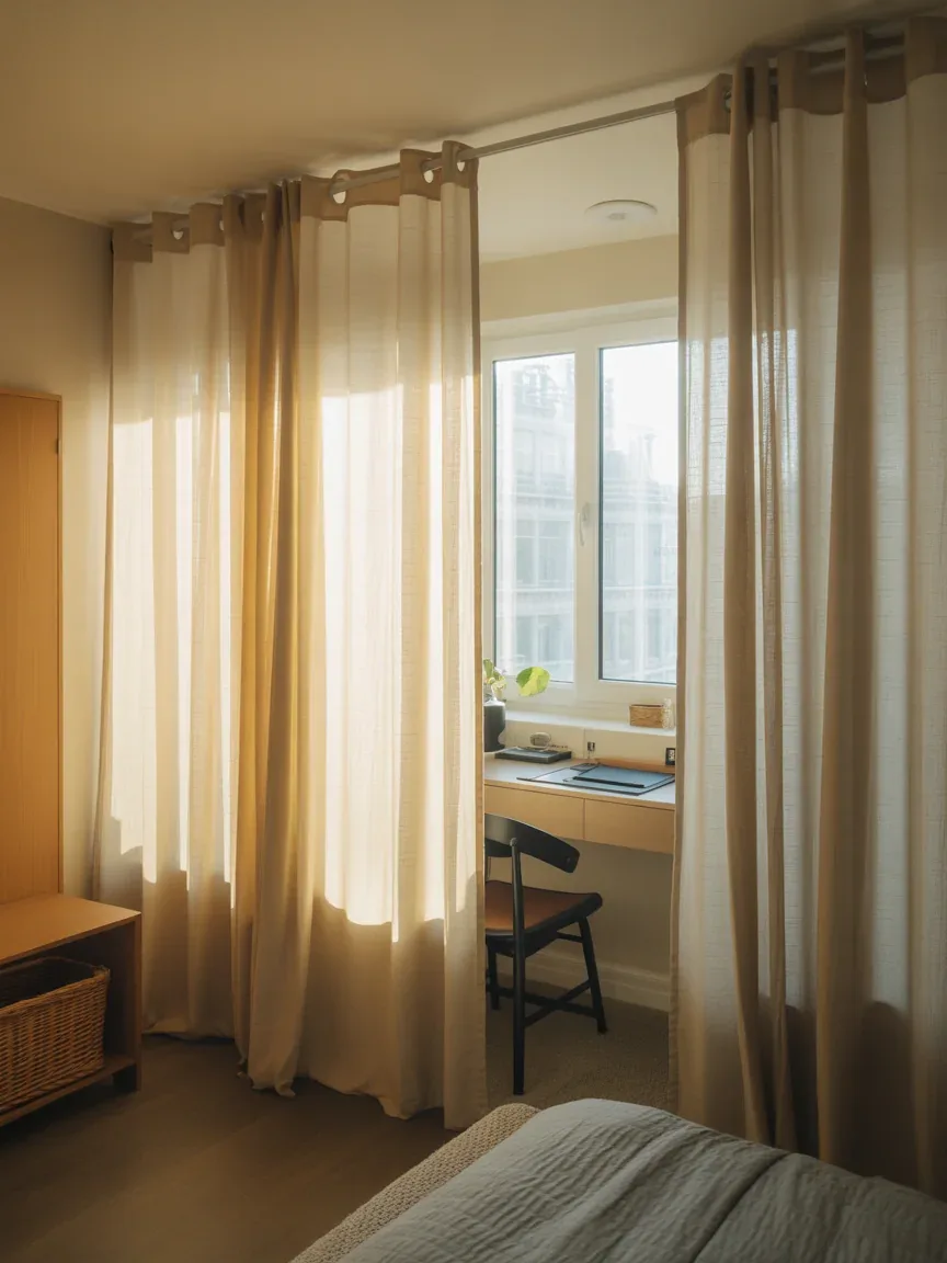 19. Curtain-Divided Multi-Zone Room 19. Curtain-Divided Multi-Zone Room