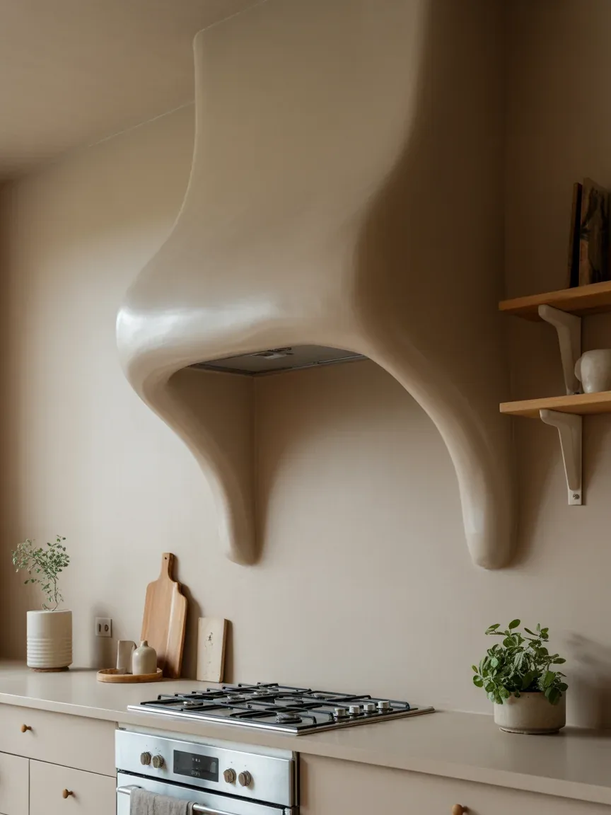 19. Curved Modern Hood With Soft Edges 19. Curved Modern Hood With Soft Edges