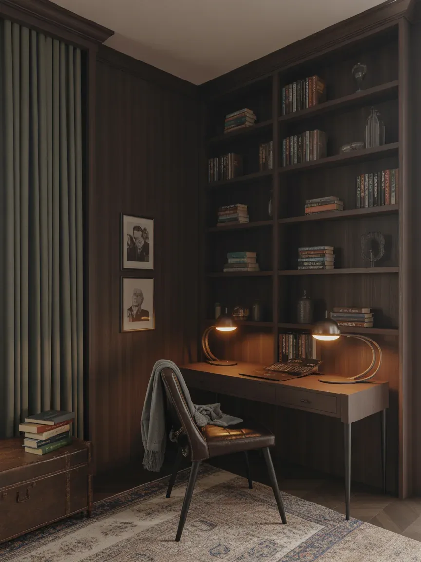 10. Dark Academia Inspired Bedroom 10. Dark Academia Inspired Bedroom