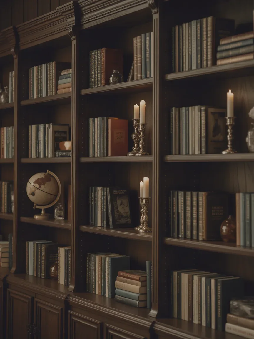 15. Dark Academia Moody Shelves 15. Dark Academia Moody Shelves