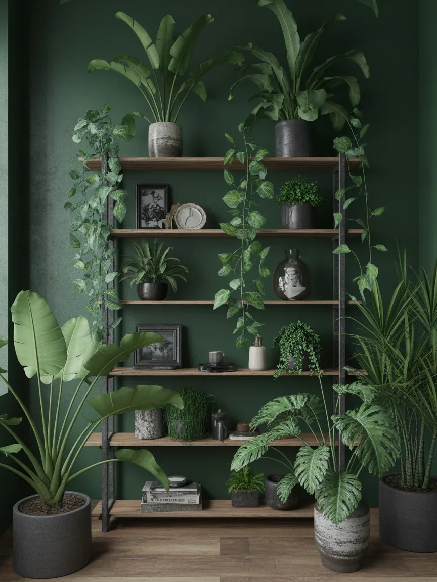 9. Dark Botanical Green Haven 9. Dark Botanical Green Haven