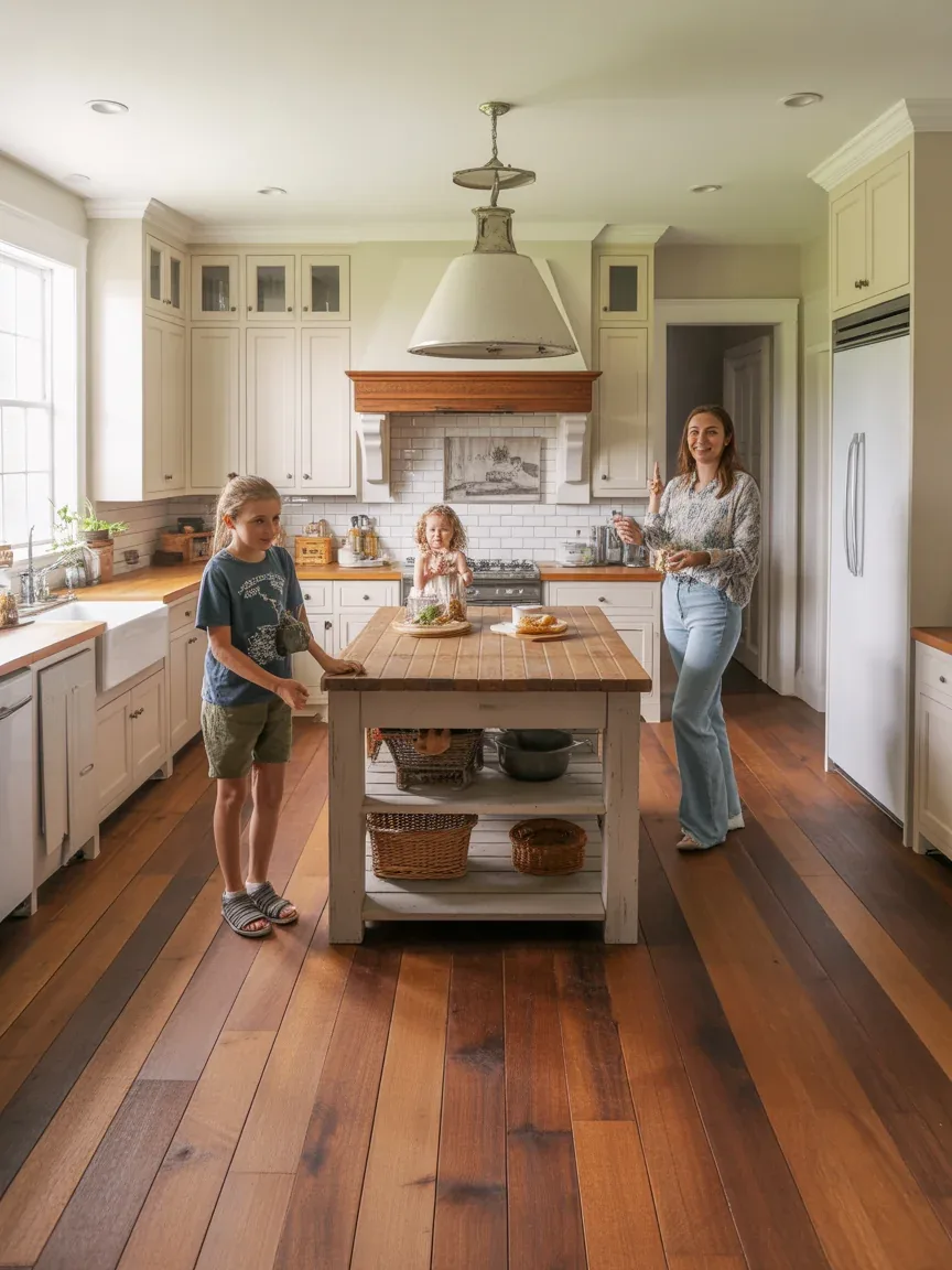 7. Distressed Hickory Rustic Farmhouse Floor 7. Distressed Hickory Rustic Farmhouse Floor