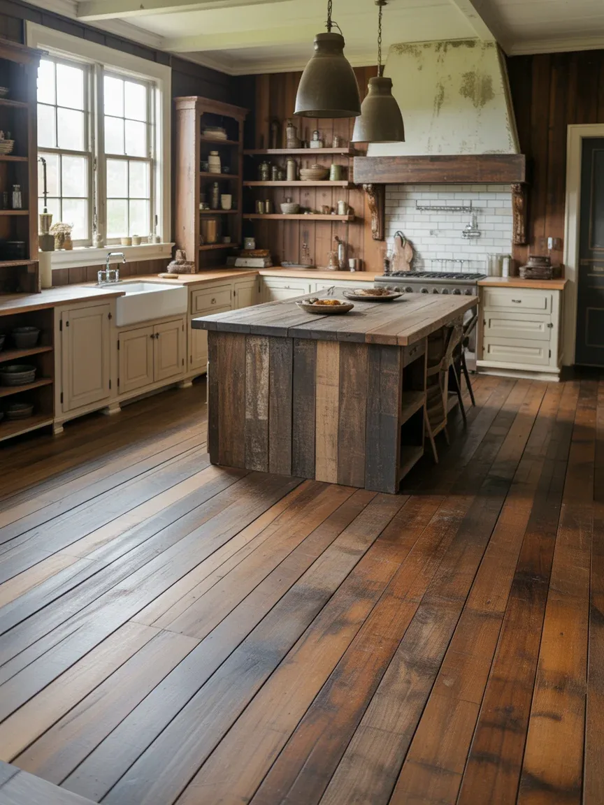 2. Distressed Reclaimed Barnwood Flooring 2. Distressed Reclaimed Barnwood Flooring