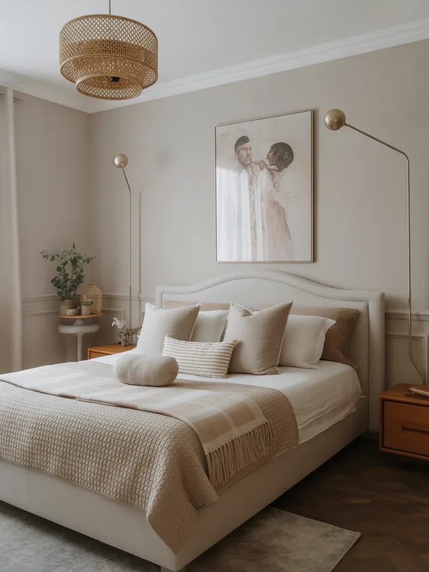 18. Dual Personality Bedroom (His & Hers Style Blend) 18. Dual Personality Bedroom (His & Hers Style Blend)