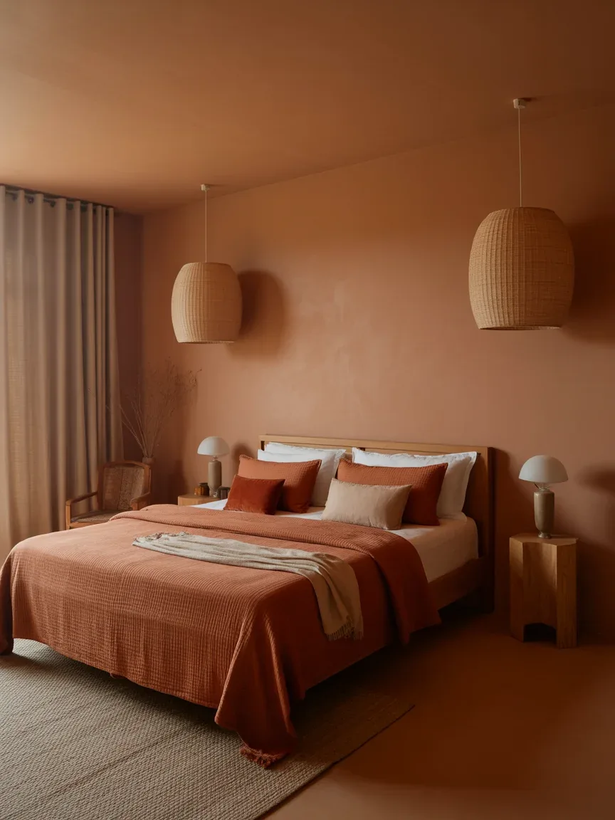 15. Earth Tone Sanctuary With Clay Accents 15. Earth Tone Sanctuary With Clay Accents