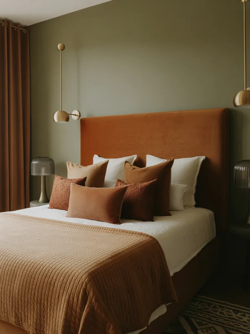 14. Earthy Luxe With Velvet and Brass 14. Earthy Luxe With Velvet and Brass
