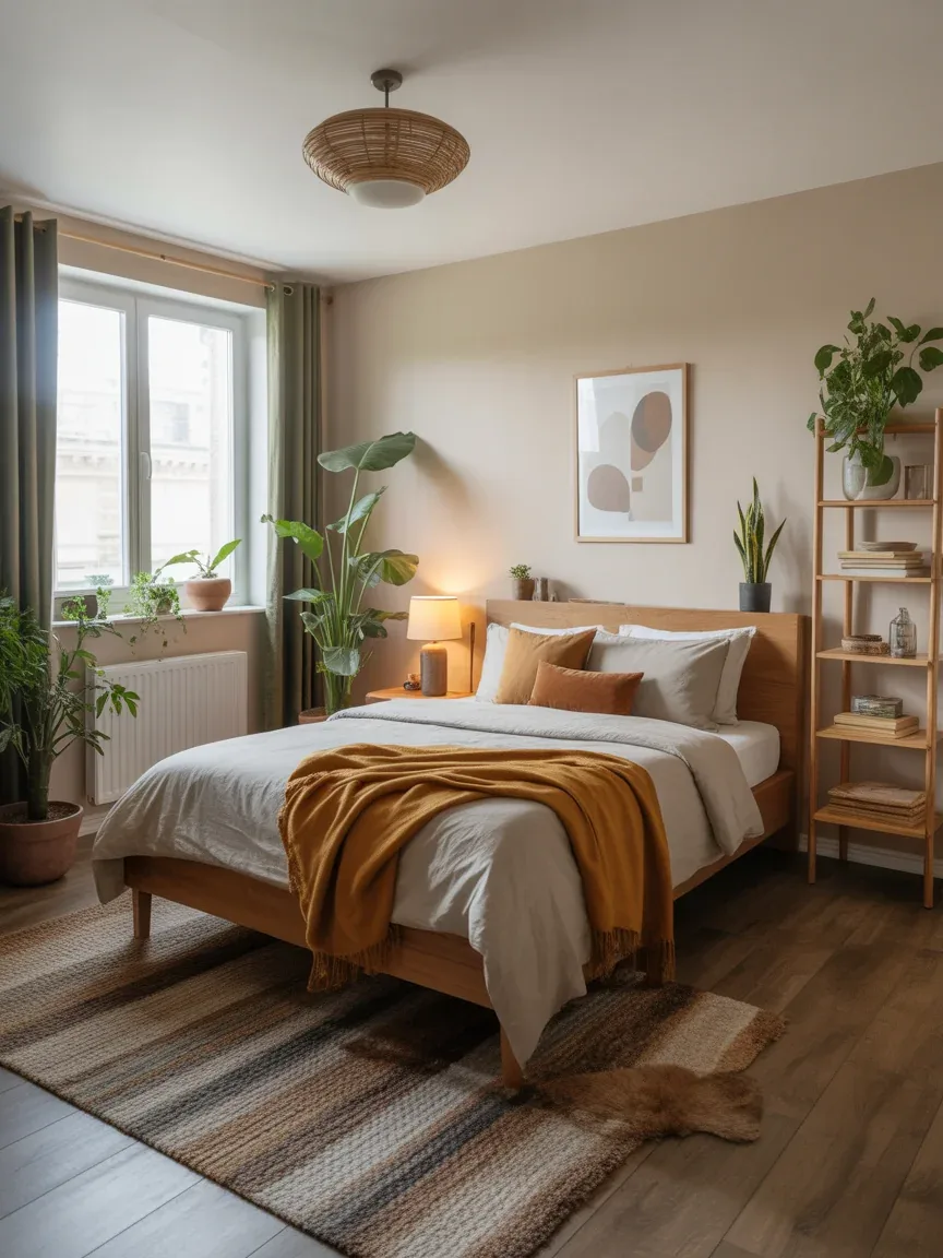 18. Earthy Nature-Inspired Bedroom 18. Earthy Nature-Inspired Bedroom