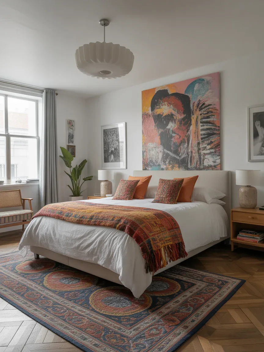 20. Eclectic Artistic Bedroom 20. Eclectic Artistic Bedroom