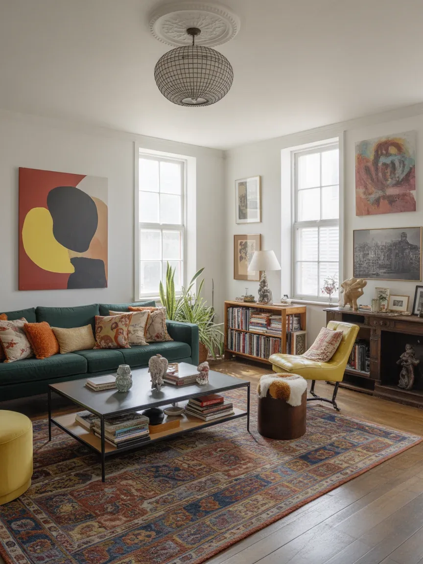 20. Eclectic Cozy Personality Space 20. Eclectic Cozy Personality Space