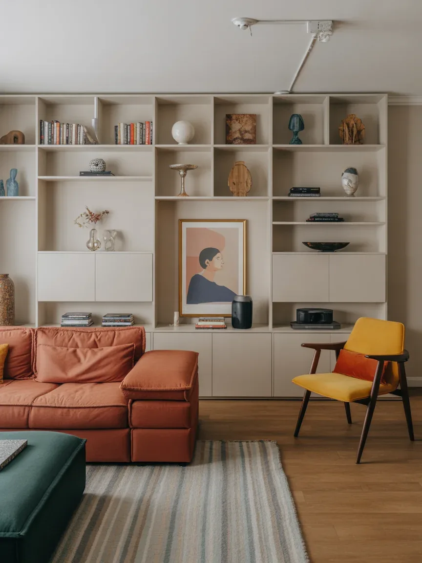 17. Eclectic Living Room With Organized Chaos 17. Eclectic Living Room With Organized Chaos