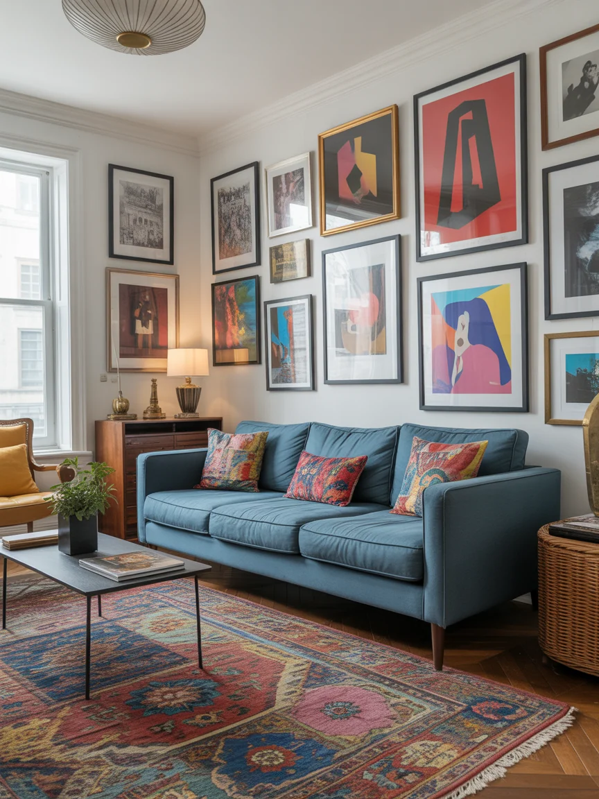 15. Eclectic Mix With Bold Art