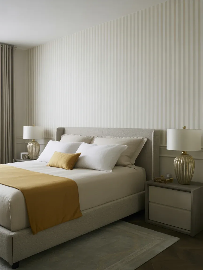 20. Elegant Stripes With Metallic Accents 20. Elegant Stripes With Metallic Accents