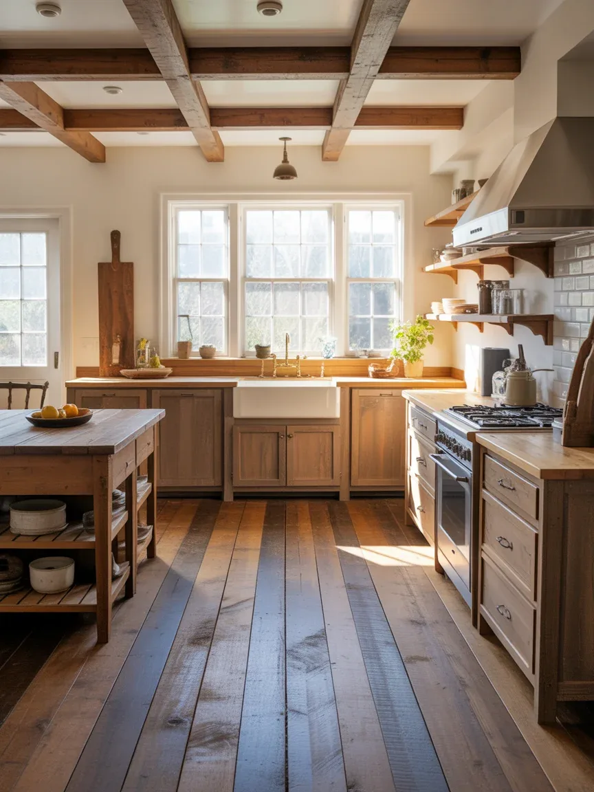 4. Engineered Hardwood With Rustic Texture 4. Engineered Hardwood With Rustic Texture