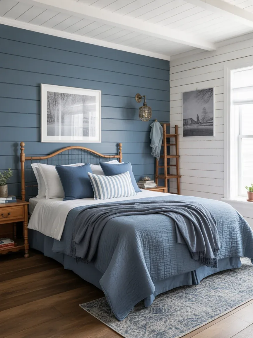 21. Farmhouse Blue Comfort Bedroom 21. Farmhouse Blue Comfort Bedroom