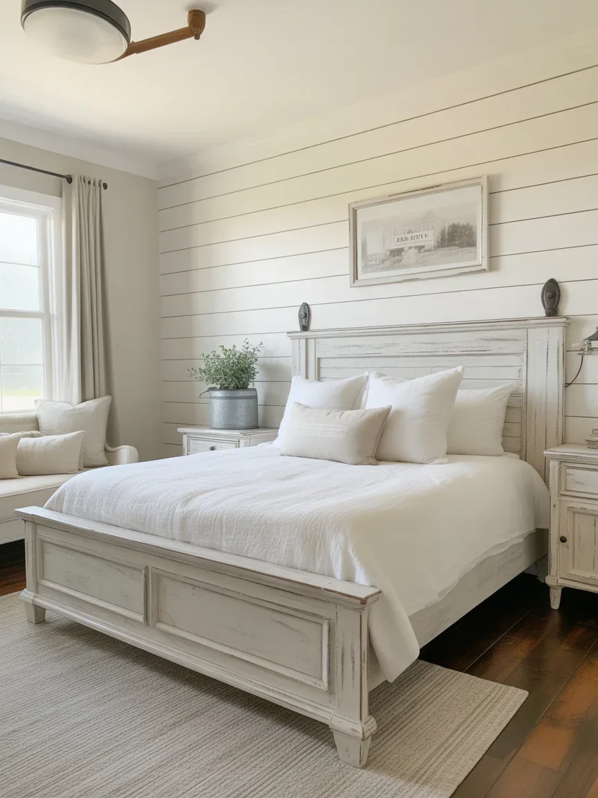 13. Farmhouse Comfort With Soft Whites 13. Farmhouse Comfort With Soft Whites