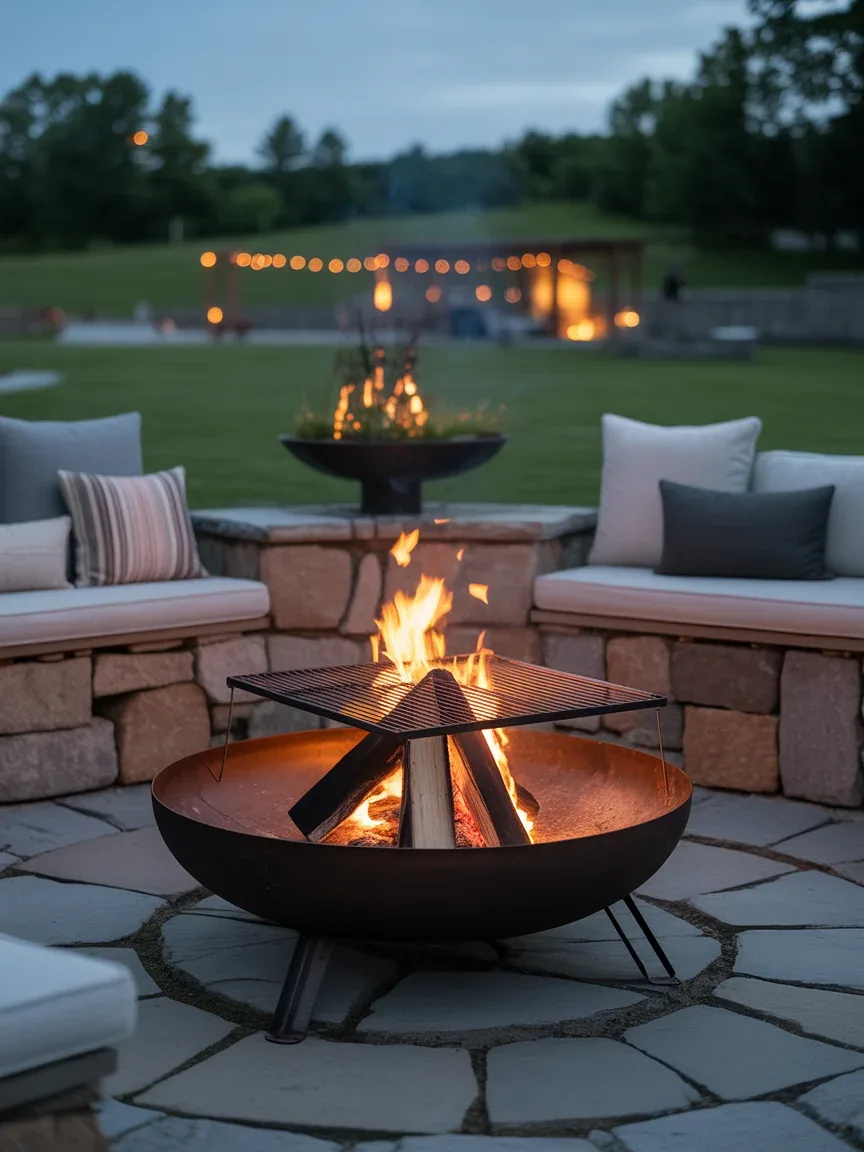 17. Fire Pit Cooking Station 17. Fire Pit Cooking Station