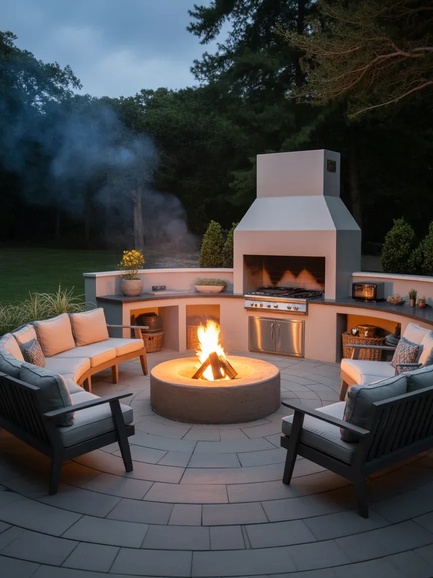 20. Fire Pit Kitchen Combo 20. Fire Pit Kitchen Combo