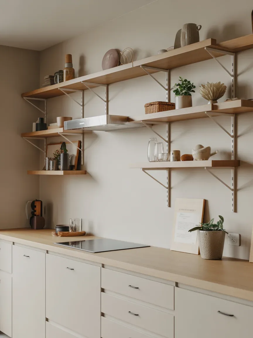 23. Floating Shelves With Hidden Brackets 23. Floating Shelves With Hidden Brackets