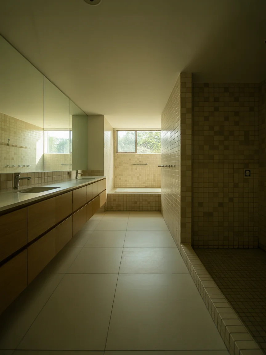 13. Floating Vanity And Open Floor Plan