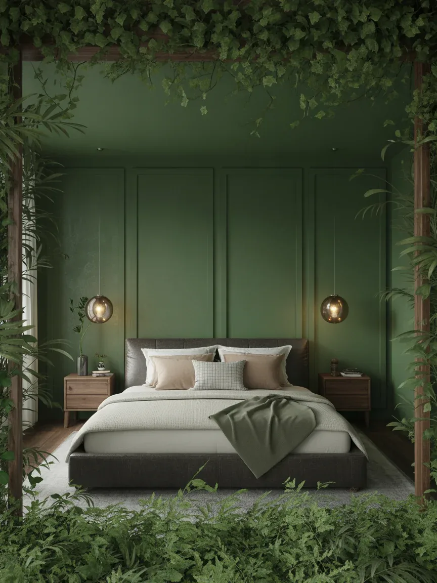 2. Forest-Inspired Green Sanctuary 2. Forest-Inspired Green Sanctuary
