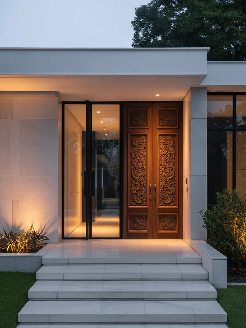 Frameless vs Wooden Main Door Design: Which Looks More Luxurious Right Now?