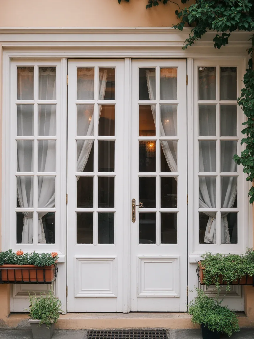 6. French Double Doors With Glass Panes 6. French Double Doors With Glass Panes