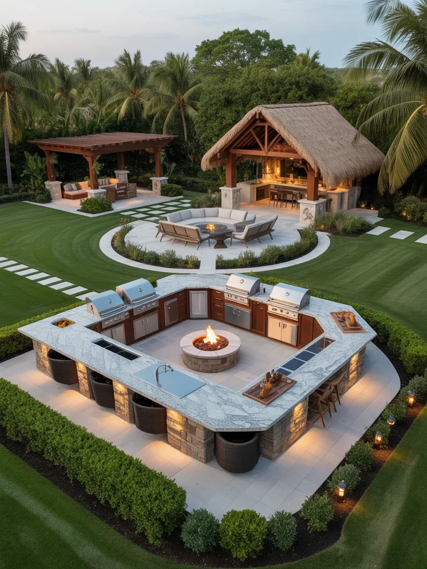 22. Full Backyard Resort Kitchen Compound 22. Full Backyard Resort Kitchen Compound