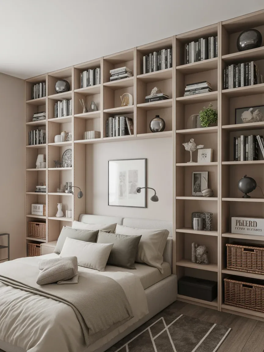 10. Full Wall Shelf Grid 10. Full Wall Shelf Grid