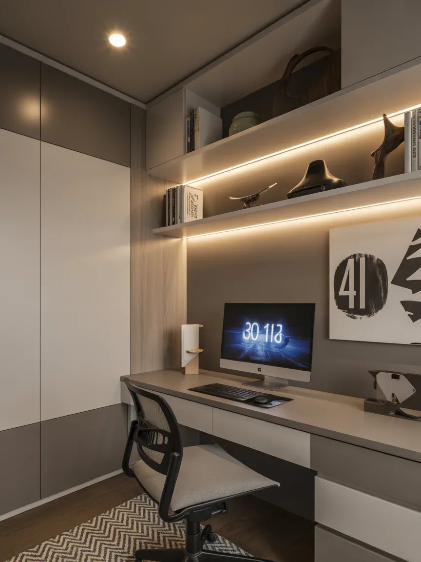 20. Futuristic Minimal Study Setup 20. Futuristic Minimal Study Setup