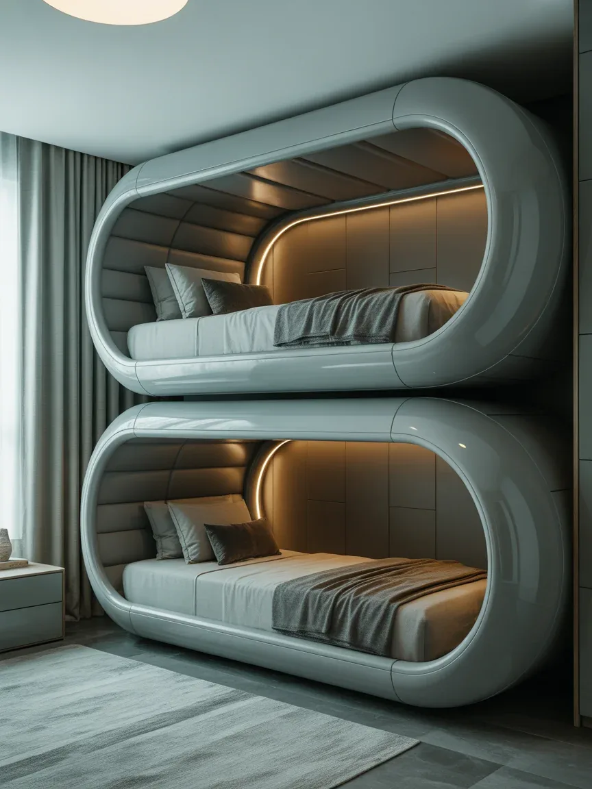 16. Futuristic Pod-Style Bunks 16. Futuristic Pod-Style Bunks