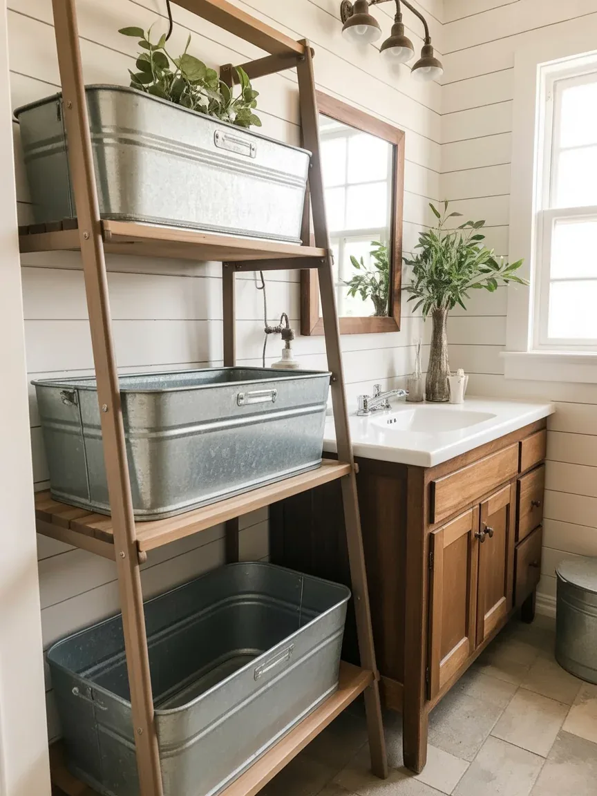 19. Galvanized Metal Farmhouse Accents 19. Galvanized Metal Farmhouse Accents