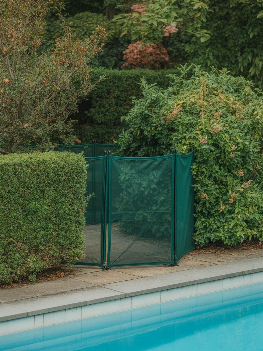 5. Garden-Integrated Green Mesh Fence 5. Garden-Integrated Green Mesh Fence