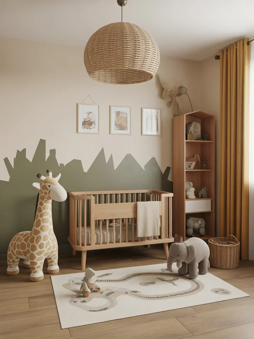 9. Gender-Neutral Safari Adventure Room 9. Gender-Neutral Safari Adventure Room