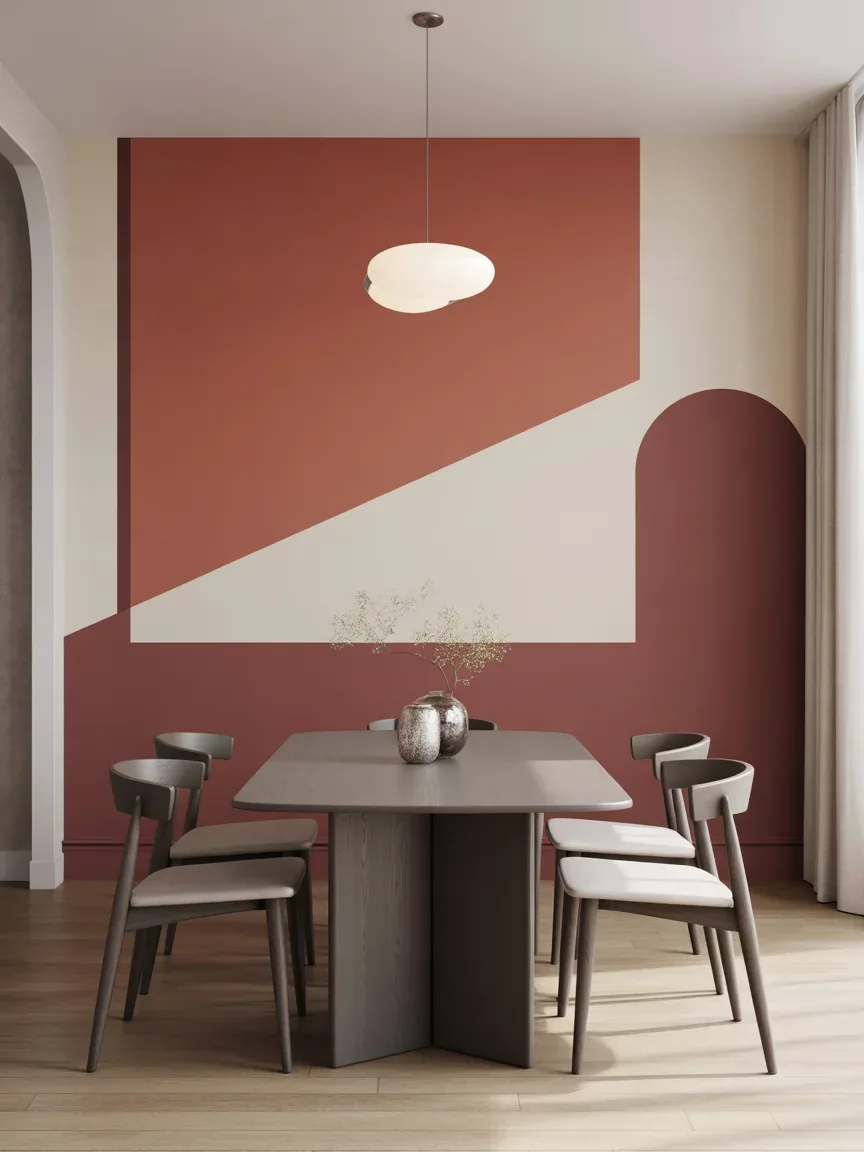 9. Geometric Modern Dining Room 9. Geometric Modern Dining Room