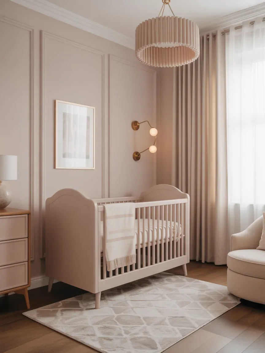 18. Glam Nursery With Soft Elegance 18. Glam Nursery With Soft Elegance