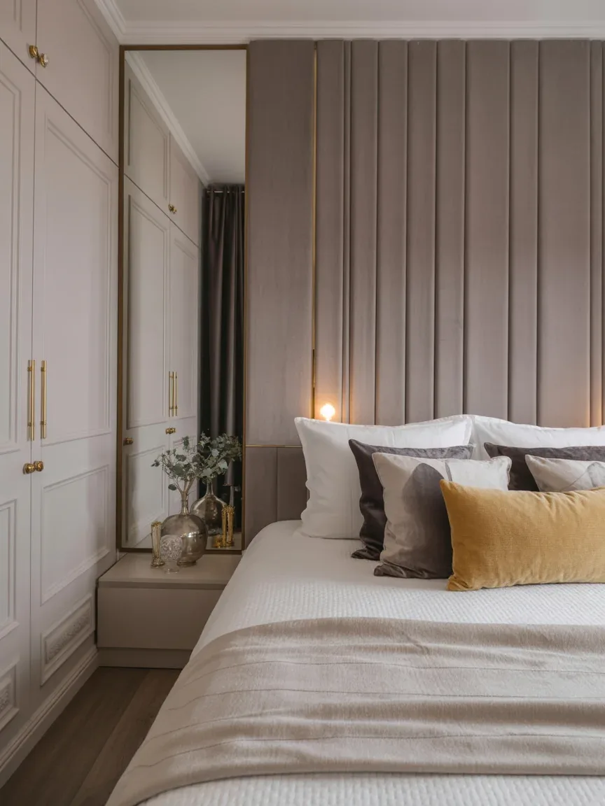 22. Glam Small Bedroom Sparkle 22. Glam Small Bedroom Sparkle