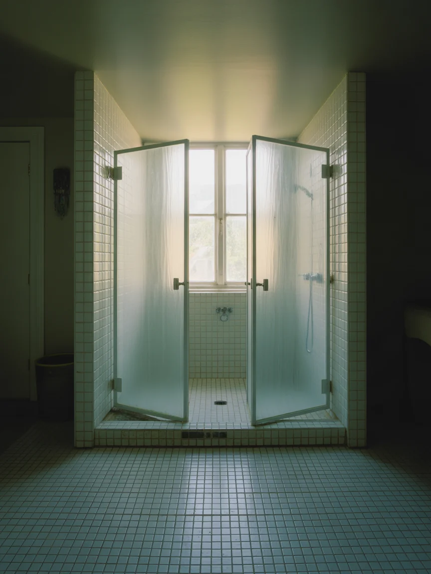 13. Glass Shower Expansion Trick