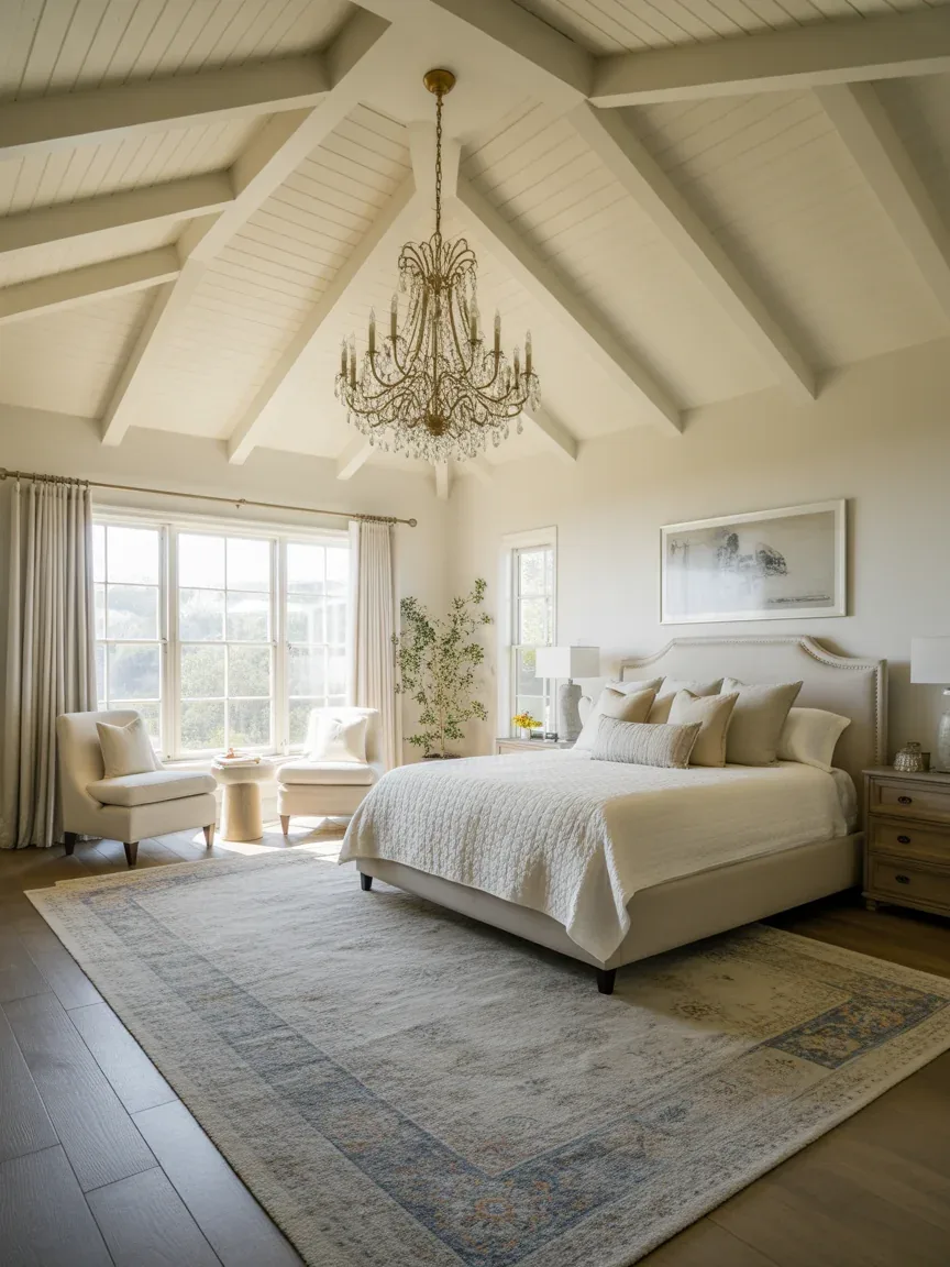22. Grand Coastal Farmhouse Primary Suite 22. Grand Coastal Farmhouse Primary Suite