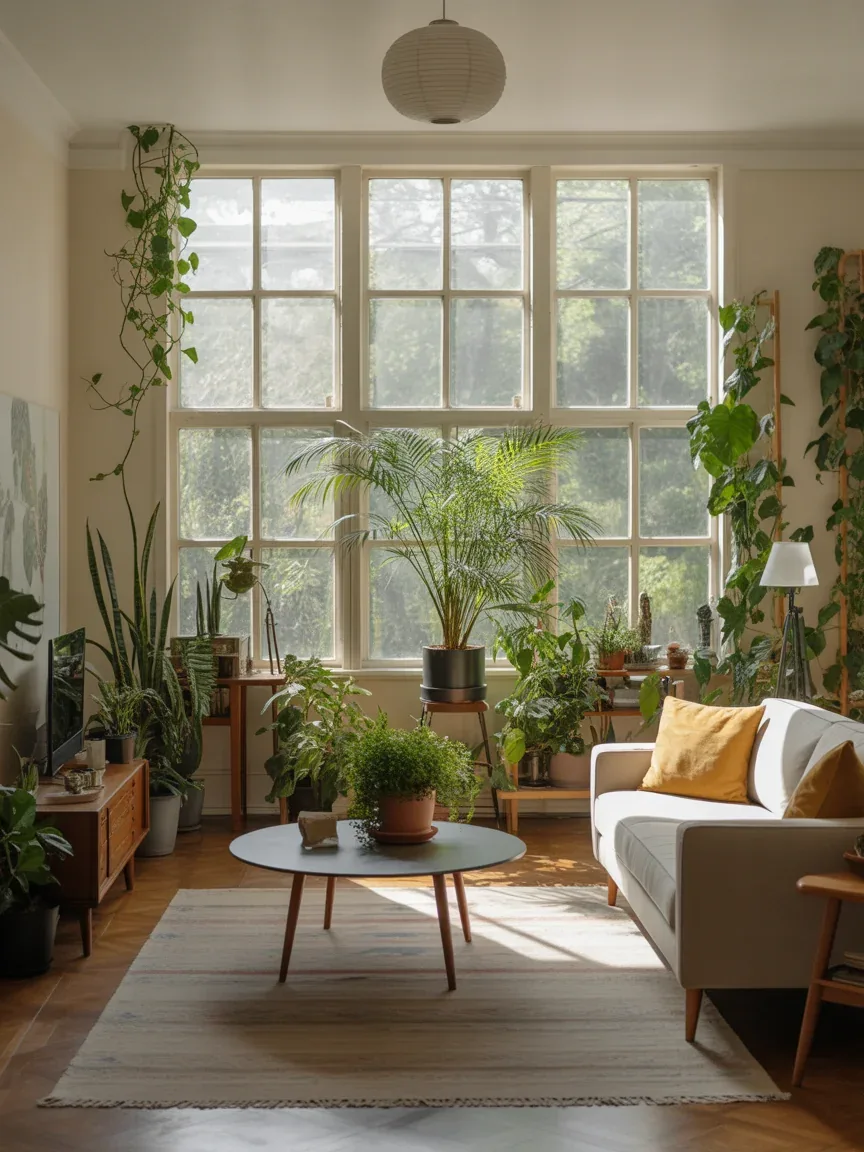 13. Green-Filled Mid-Century Oasis 13. Green-Filled Mid-Century Oasis