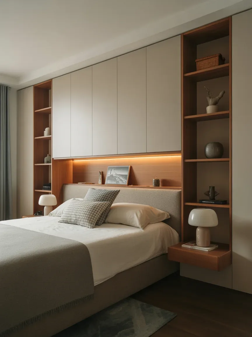 11. Headboard With Hidden Storage Wall 11. Headboard With Hidden Storage Wall