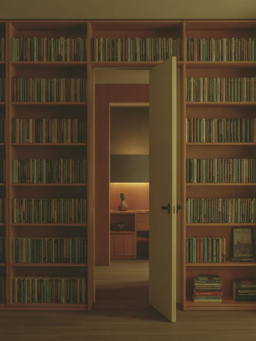 11. Hidden Door Bookshelf Feature 11. Hidden Door Bookshelf Feature