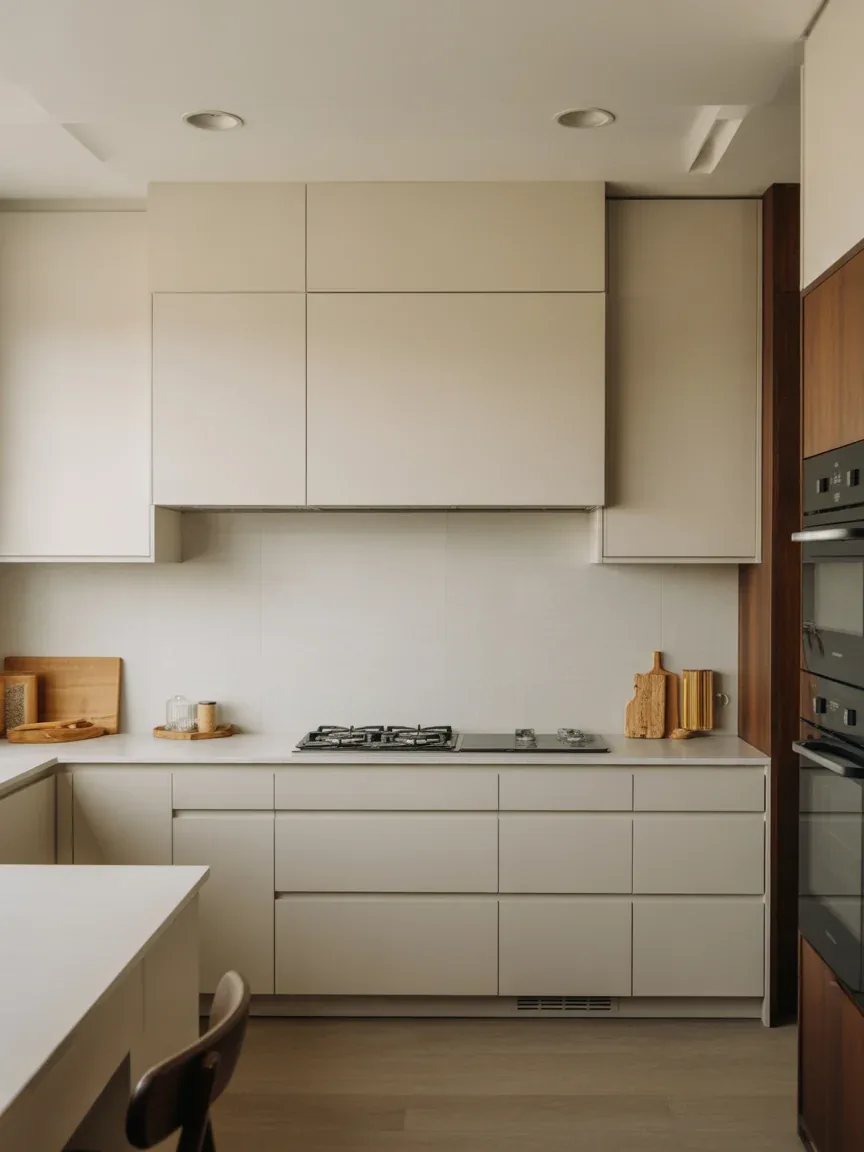 10. Hidden Hood Behind Cabinet Panel 10. Hidden Hood Behind Cabinet Panel