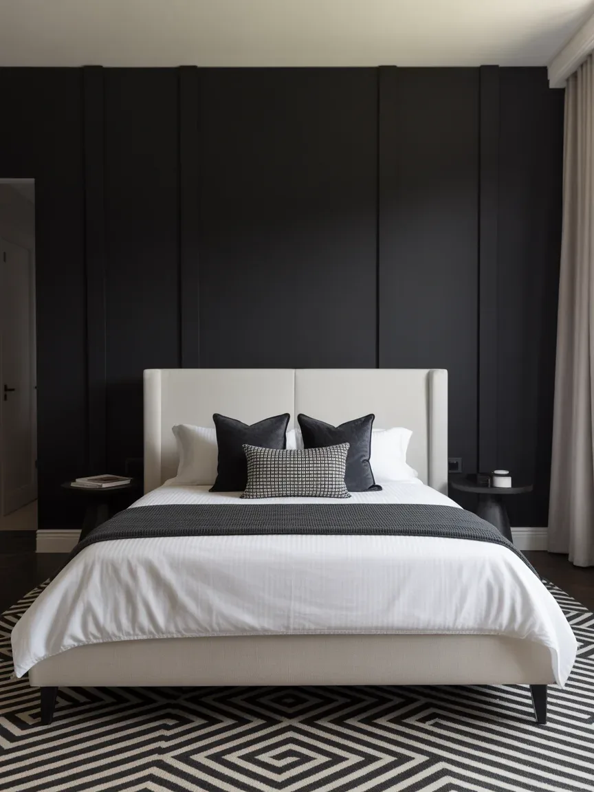 5. High-Contrast Black and White Hotel Chic 5. High-Contrast Black and White Hotel Chic