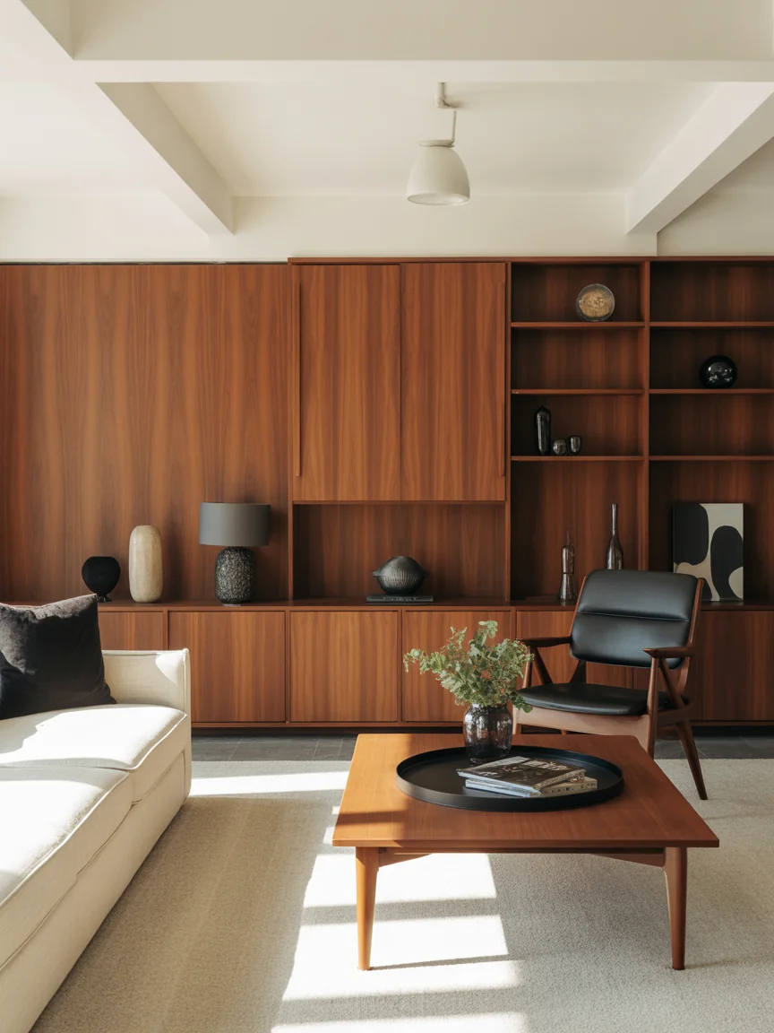 22. High-Contrast Mid Century Look