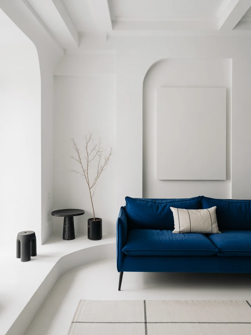 23. High-Contrast With White Walls