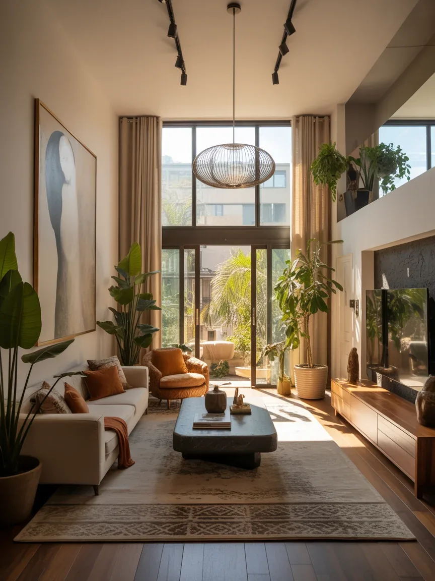 How to Decorate a High Ceiling Living Room Without It Feeling Cold (Cozy Tricks That Actually Work)