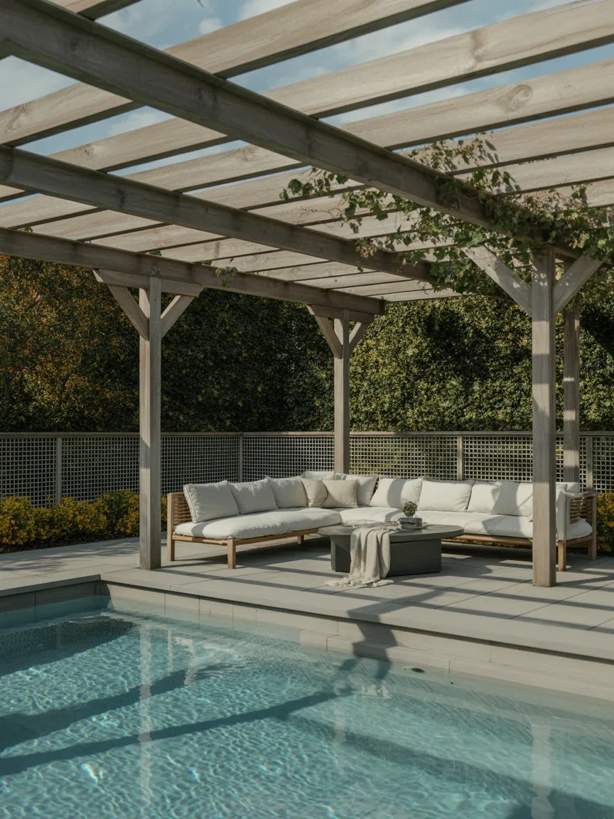 23. Hybrid Pergola Fence Enclosure 23. Hybrid Pergola Fence Enclosure