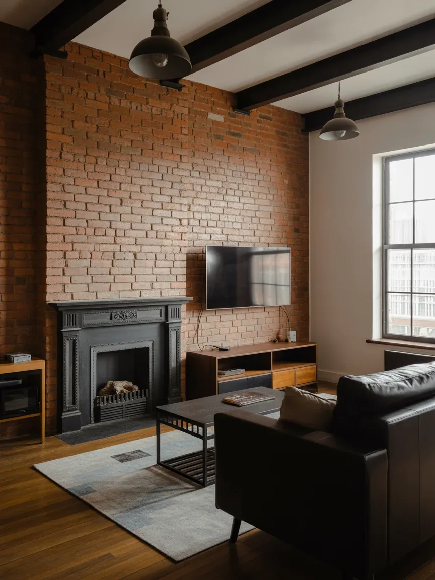 9. Industrial Chic With Exposed Brick 9. Industrial Chic With Exposed Brick